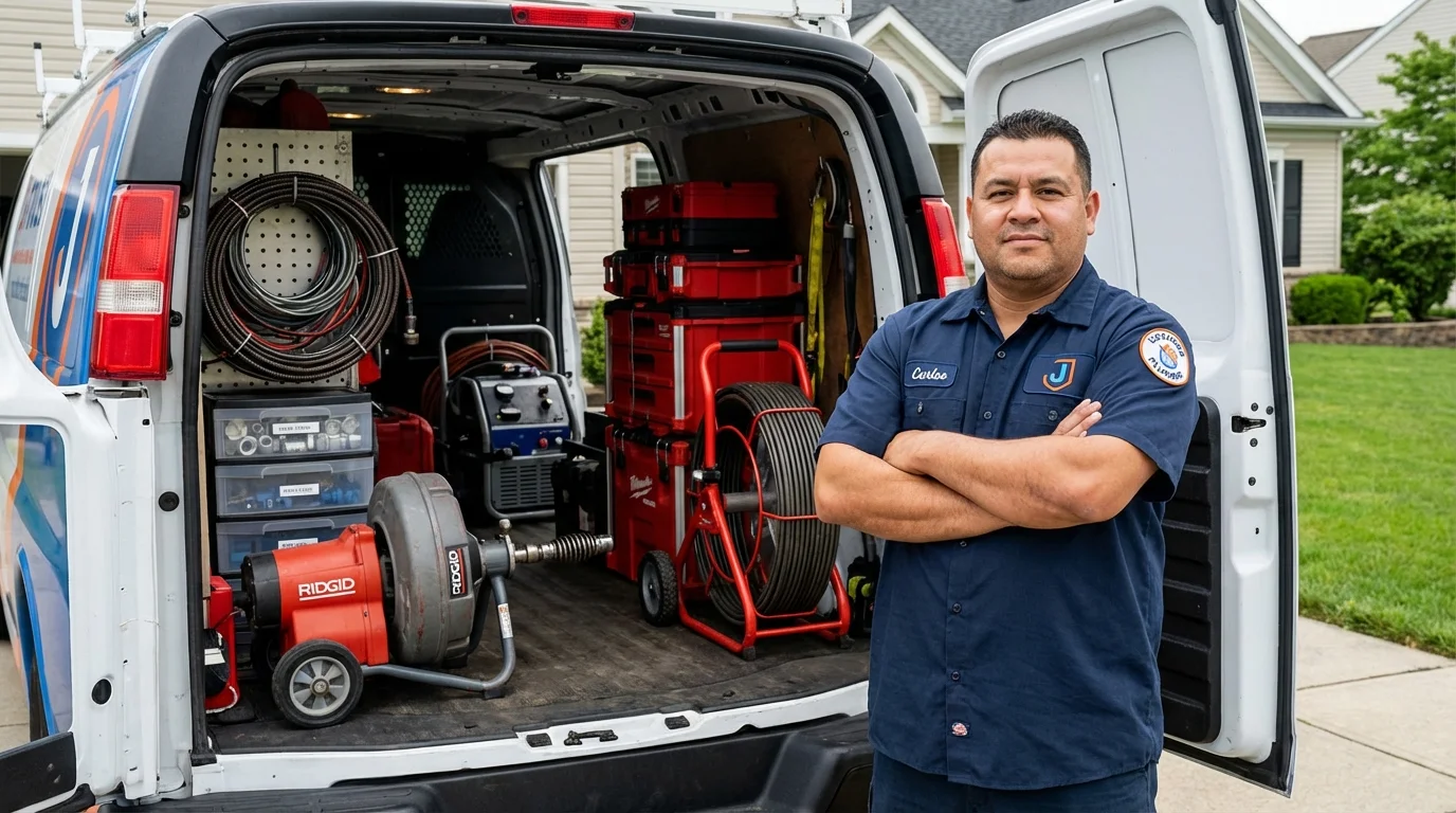 Professional drain cleaning equipment and Johns Plumbing LLC plumber in Paragould