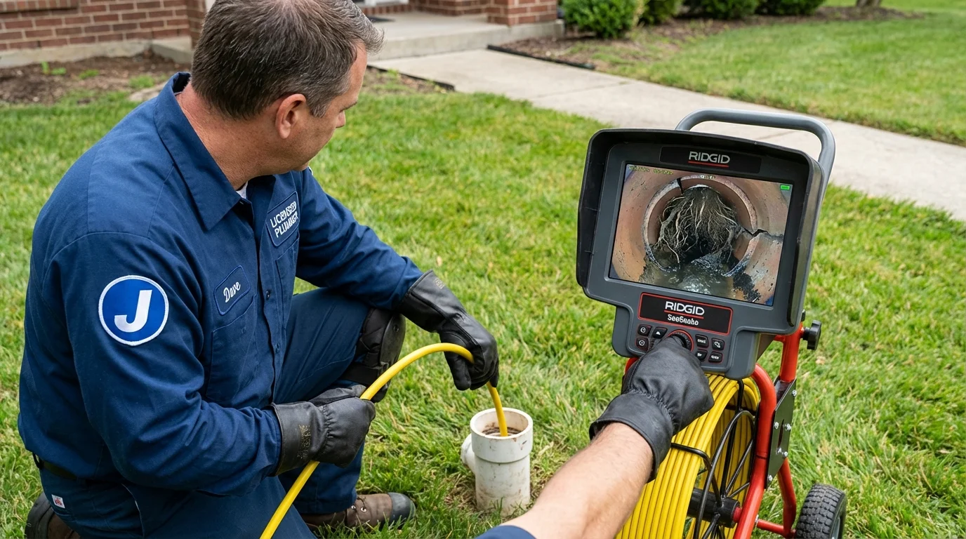 Sewer camera inspection being performed by Johns Plumbing LLC in Paragould
